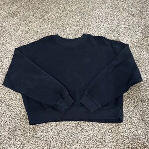 Anine Bing Women's Black Crewneck Sweater